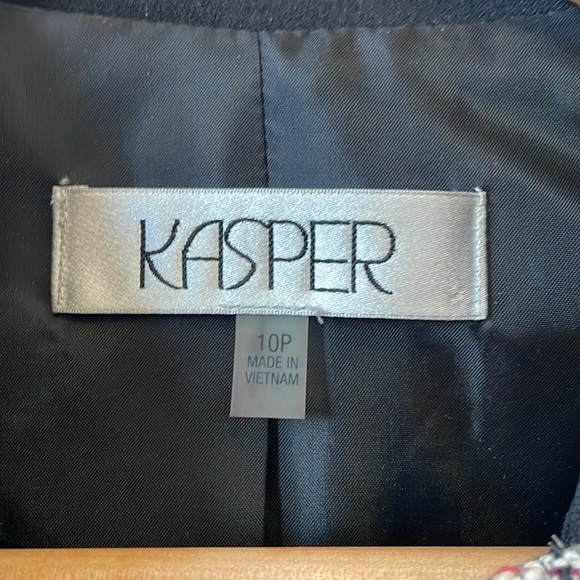VINTAGE TEXTURED SPARKLY KASPER BLAZER - Picture 3 of 9